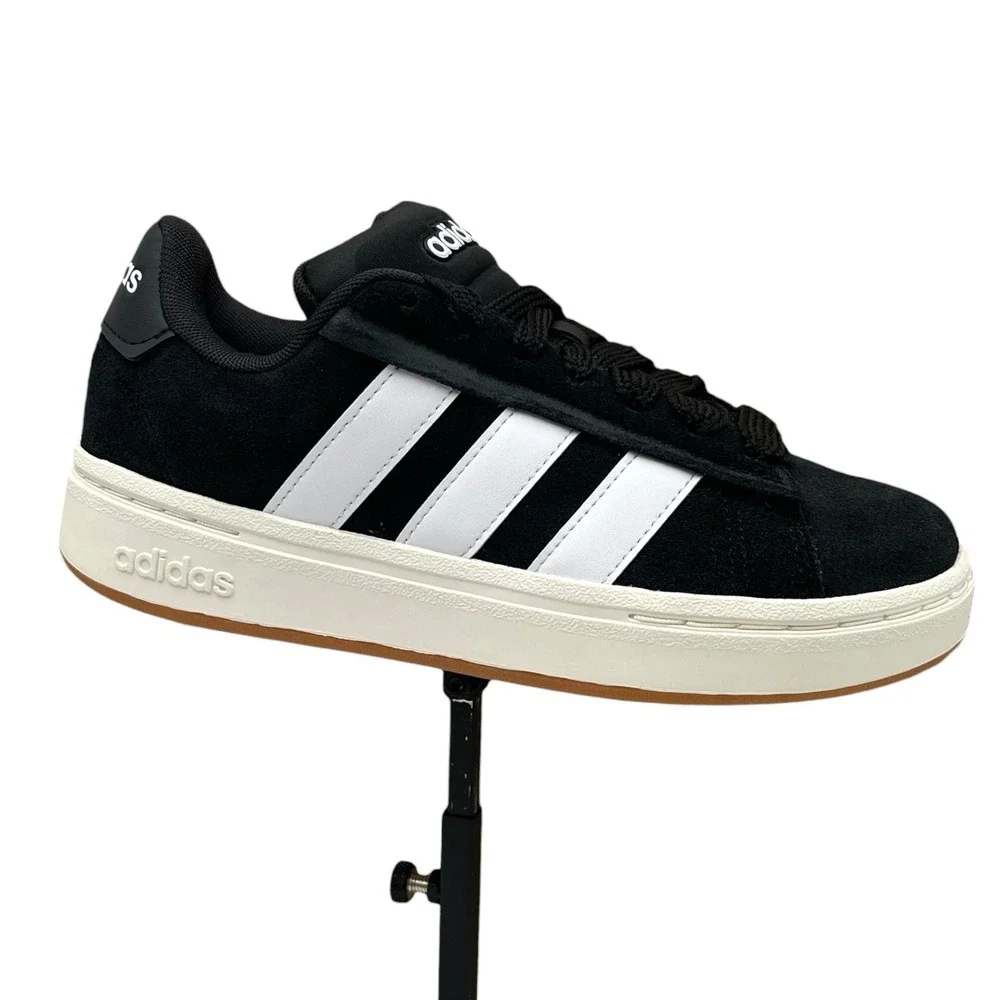 Adidas Grand Court Alpha Mens Youth Boys Classic Style Shoes Size 4 Black White‎